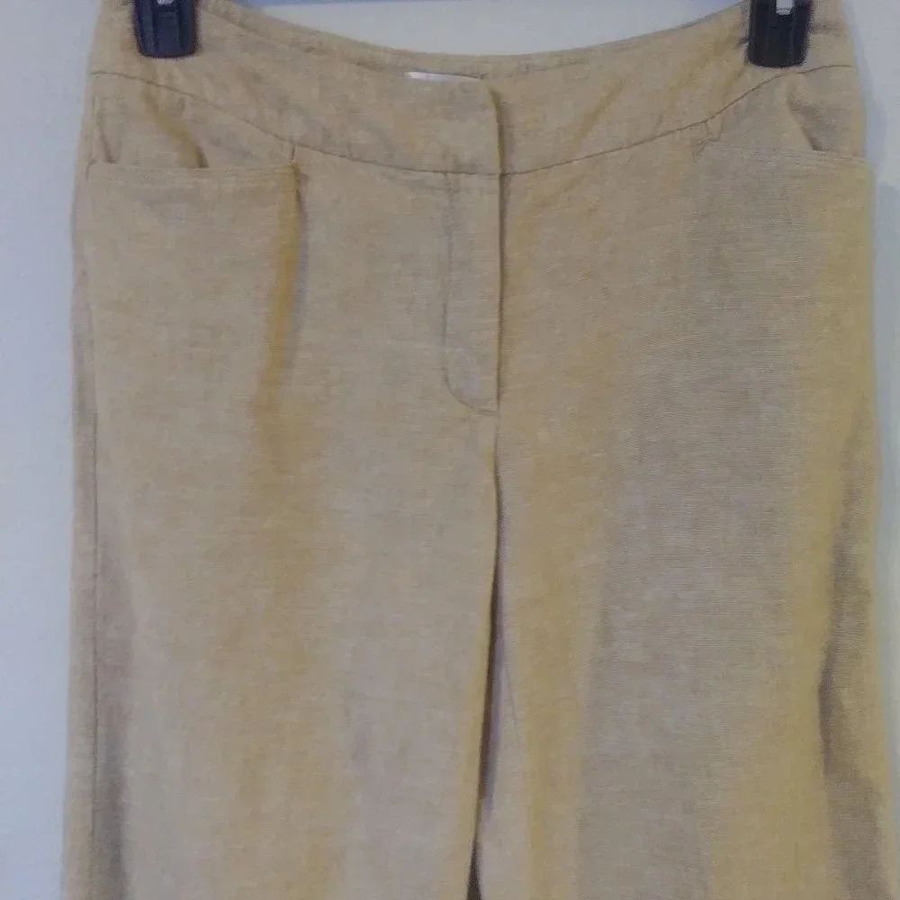 Chico's Linen Blended‎ Brown Pants